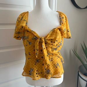 Yellow blouse